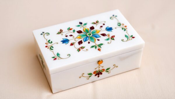 White Marble Jewellery Box