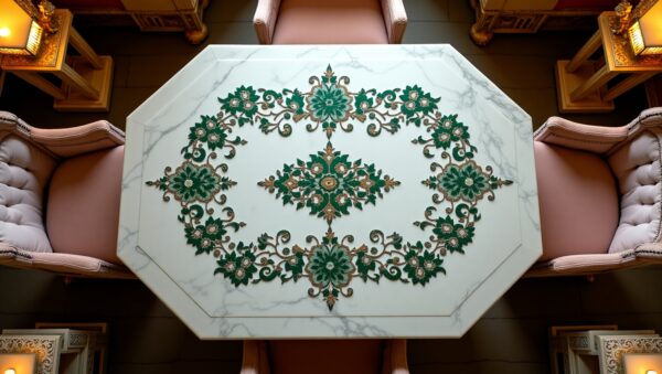 Marble Inlay Table Tops – Timeless Luxury for Your Home & Office - Image 2