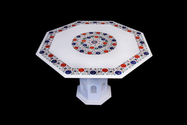 White Marble Table Tops – Luxurious Handcrafted Elegance - Image 2